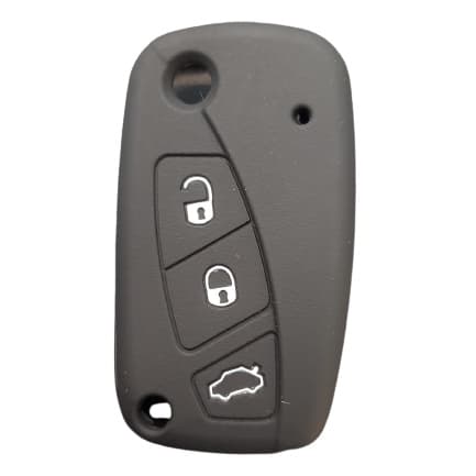 Capa Silicone Preta Chave Fiat Idea/Palio/Stilo/Marea