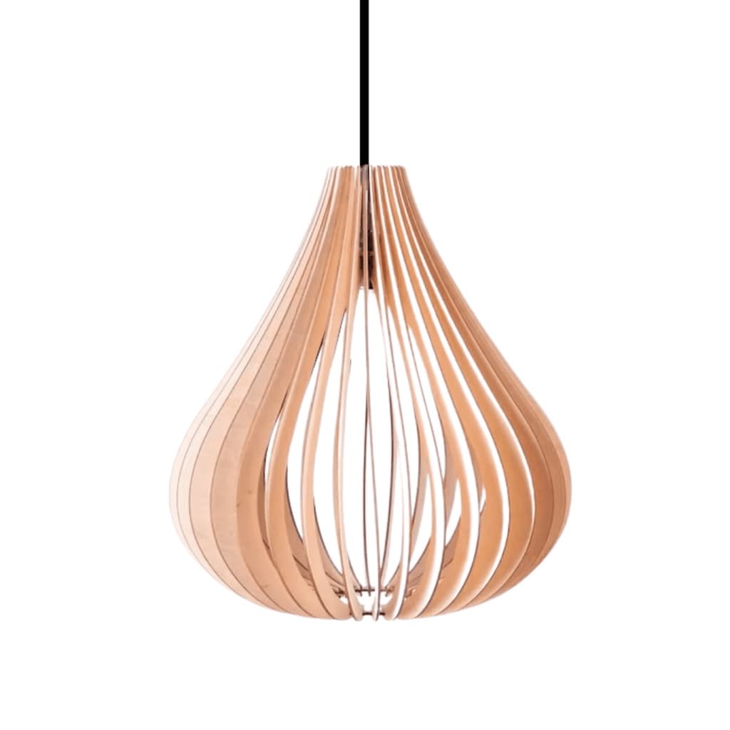 Lustre Luminária Teto tipo Pendente em MDF MESQUITA Completa - Sala Quarto Cozinha Escritório