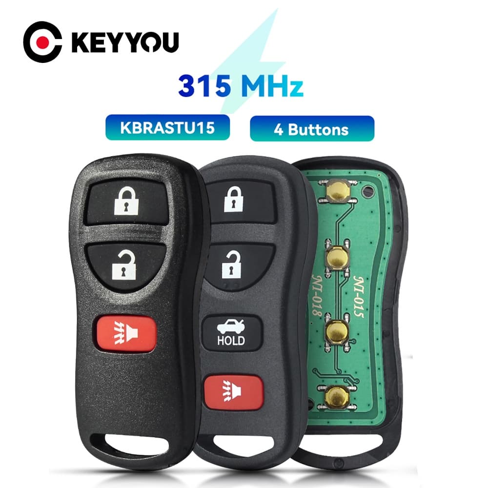 Controle Remoto Da Chave Para Nissan Altima Armada Maxima 2002-2011 Infiniti KBRASTU15 315MHZ 3/4 Botões