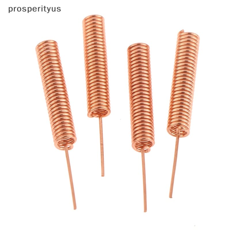 [prosperityus] 10Pcs 433MHz Antena De Cobre Puro Helicoidal De Mola Omni Receptor De Reforço De Sinal Para Roteador [BR]