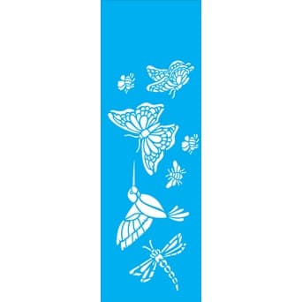 Stencil Borboleta Passaros e Abelhas 10x30 Opa 1463
