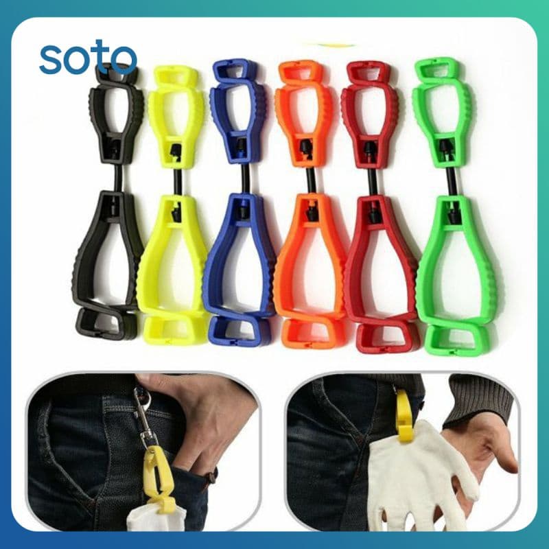 SOTO, Suporte Para Clipe De Luva, Suporte Para Guarda, Braçadeira De Trabalho De Trabalho, Ferramentas De Trabalho De Segurança, Grabber, Clip, Luvas De Segurança, Material De Mão