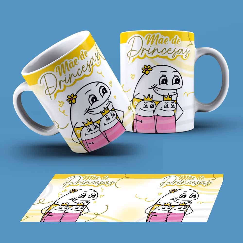 Caneca Flork Tema Mãe Personalizada Com Nome Ref (31738)