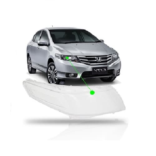 LENTE FAROL DIREITO HONDA CITY 2009/2014