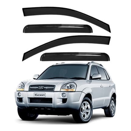 Calha de Chuva Defletor Hyundai Tucson 2004 a 2016 4 Portas Ecoflex