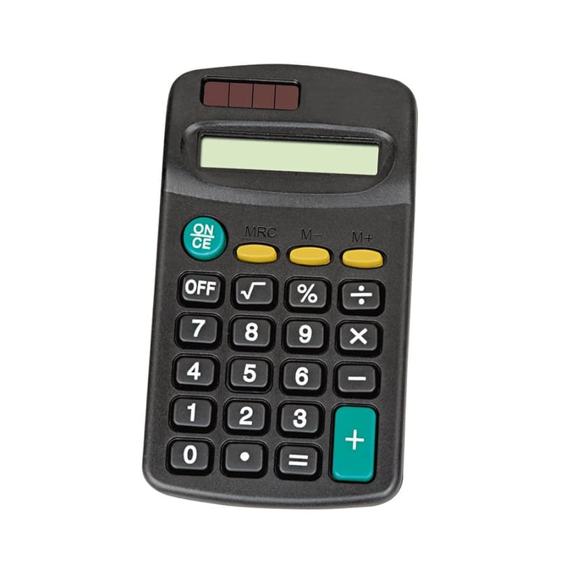 Calculadora Eletrônica de Bolso Preta 8 Dígitos 11x6cm - Alfacell