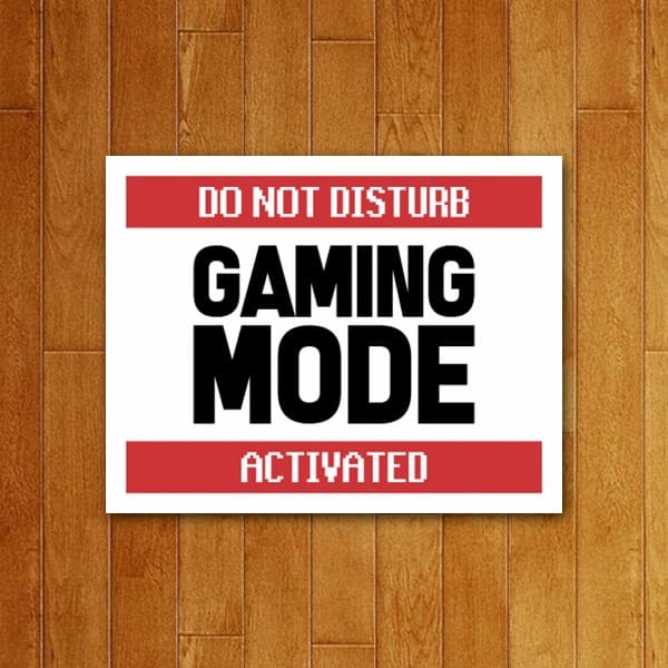 Placa Decorativa Gaming Mode