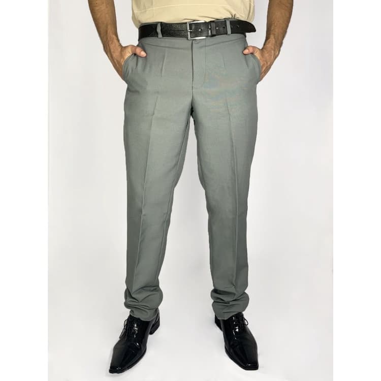 Calça Social Cinza Claro Masculina