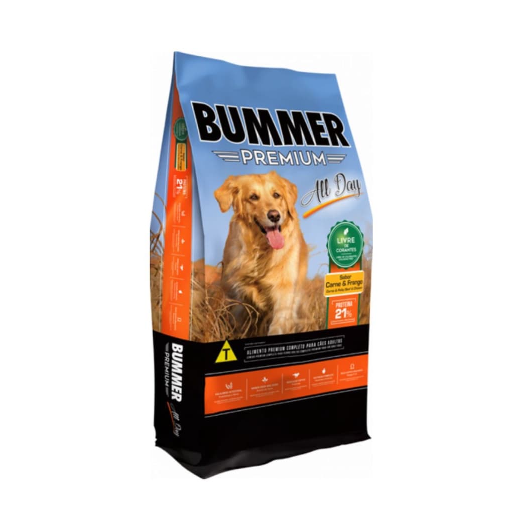 RAÇÃO BUMMER CÃES ADULTO 15KG PREMIUM ALL DAY
