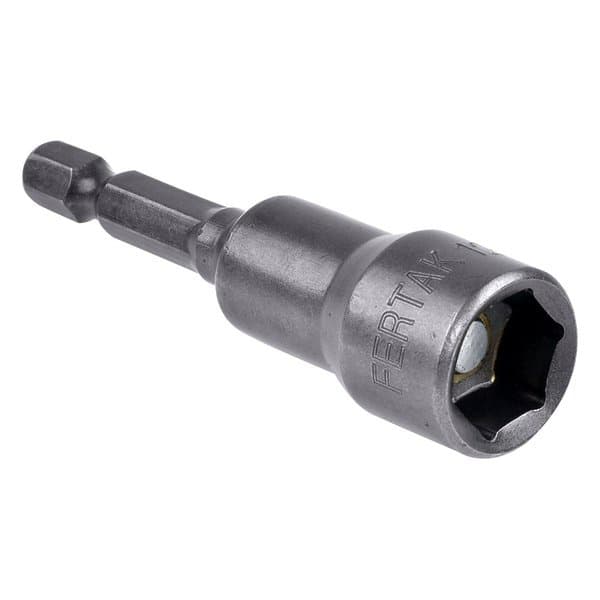 Soquete Magnético 12mm x 65mm de Aço Cromo Vanádio Cartela com 5 Peças Fertak