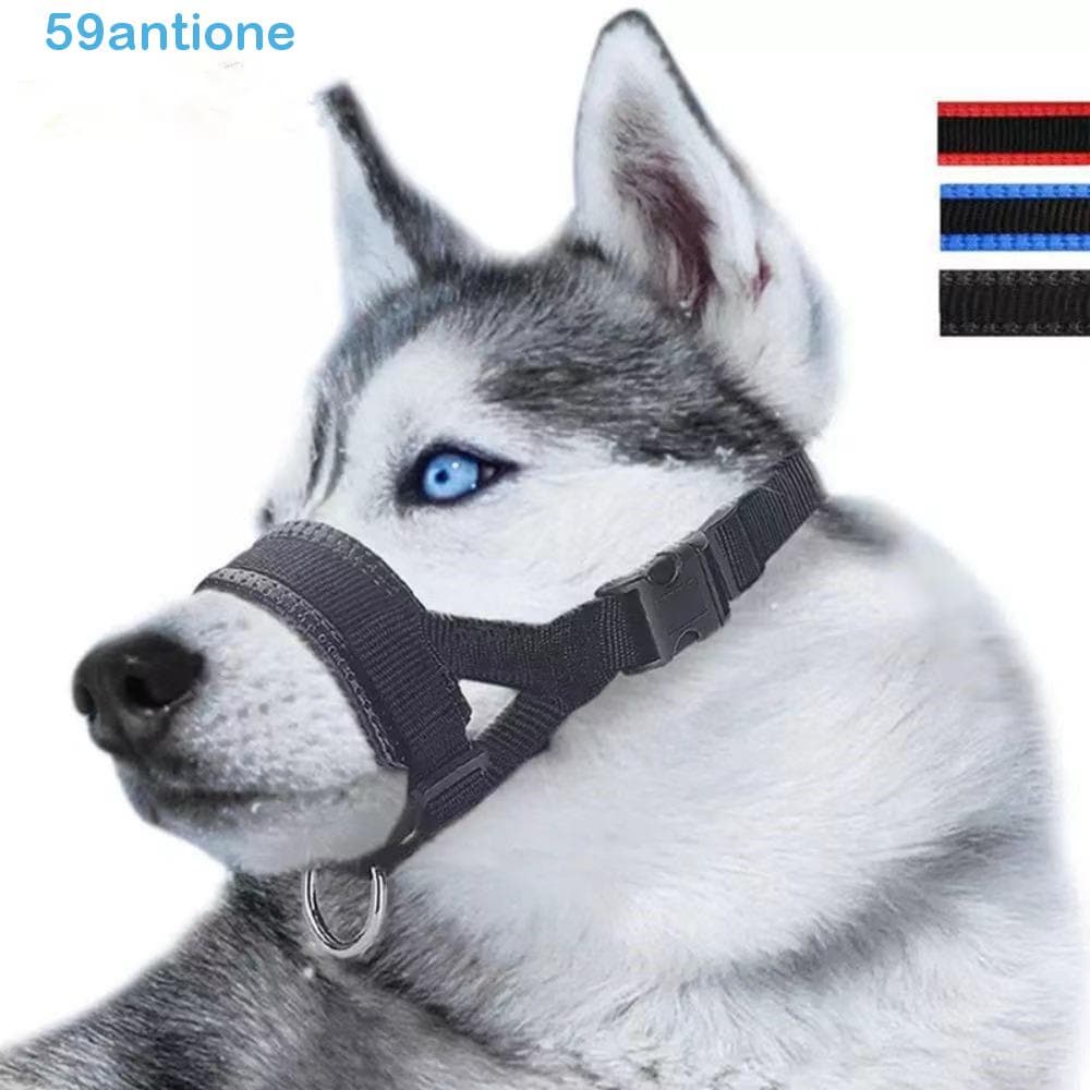 ANTIONE Focinho De Cachorro Nylon Seguro Para Cães Pequenos E Grandes Anti-Latido Trela De Cabresto Mordida Suave