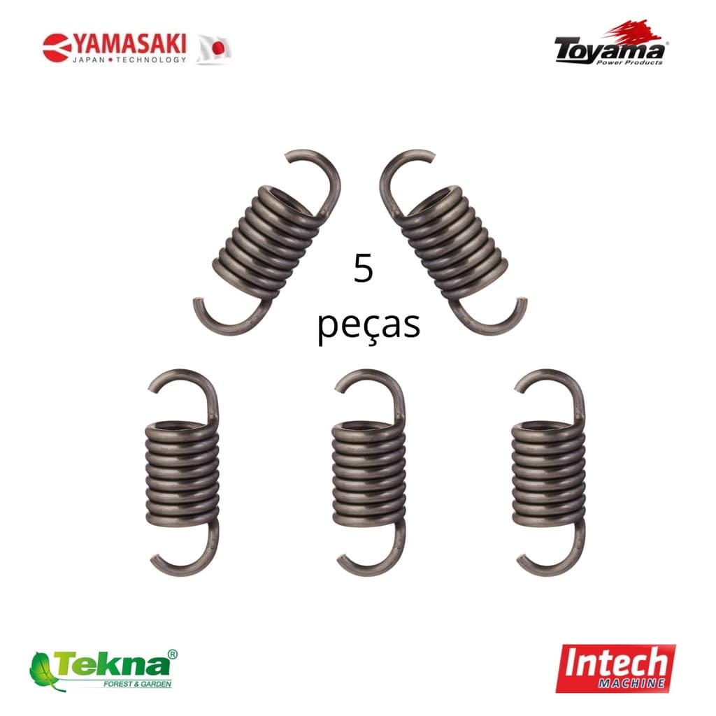 Kit 5 Molas da Embreagem Roçadeiras a Gasolina 33/43/52/63 cc Universal