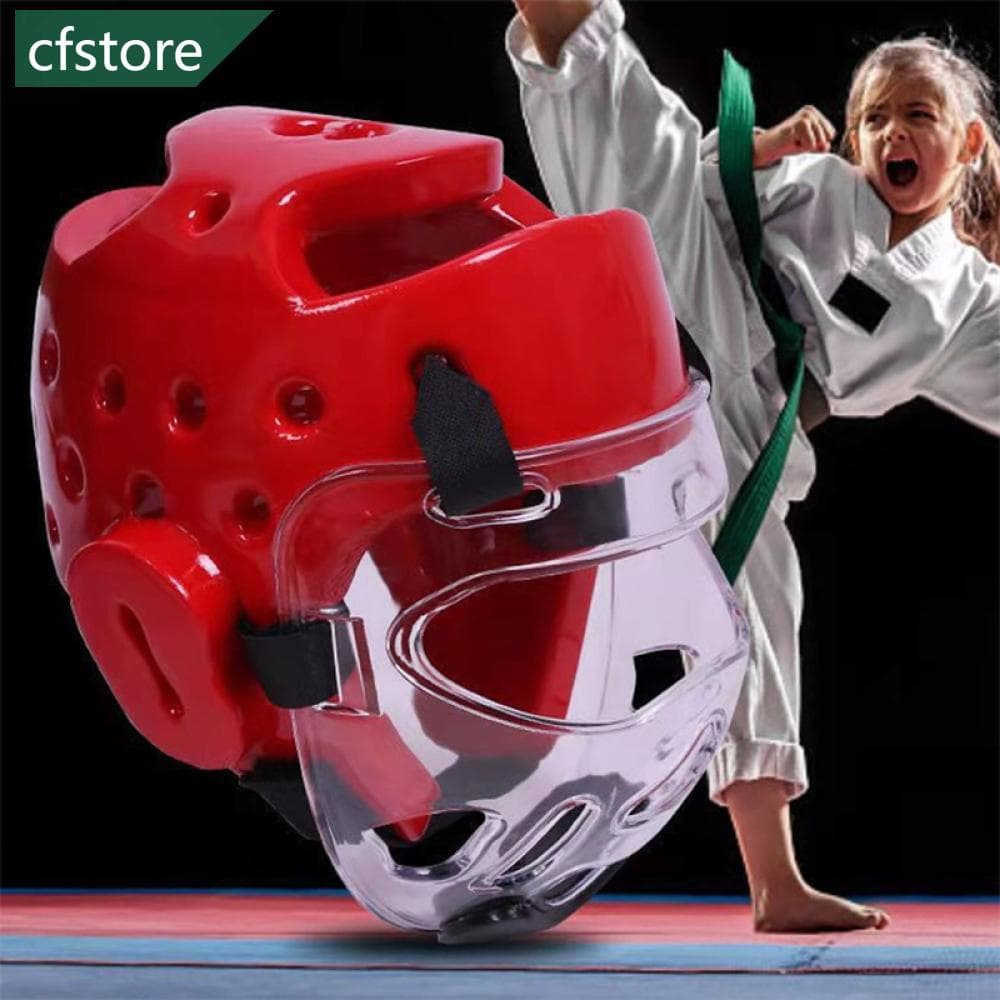 CFSTORE Protetor De Cabeça De Taekwondo Profissional MMA Capacete Muay Thai Boxe Karate E4K2