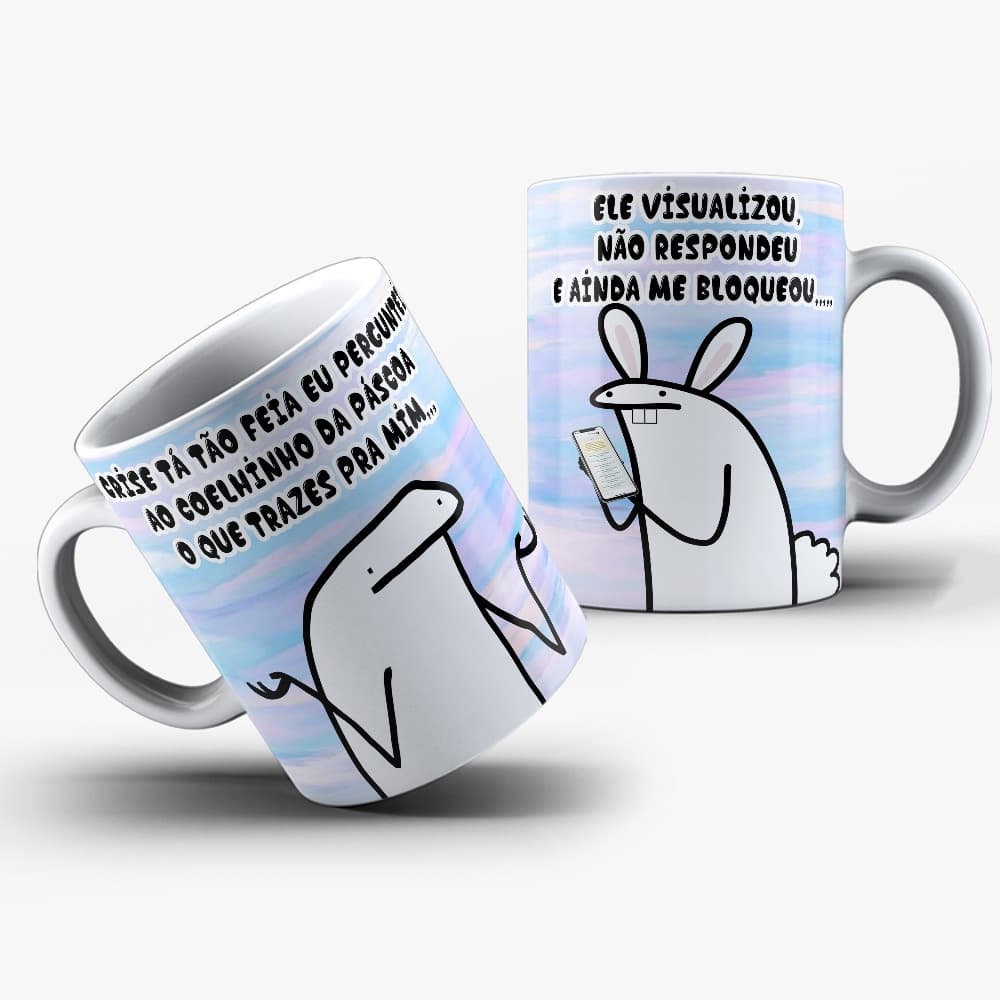 Caneca De Porcelana Personalizada Flork Frase C