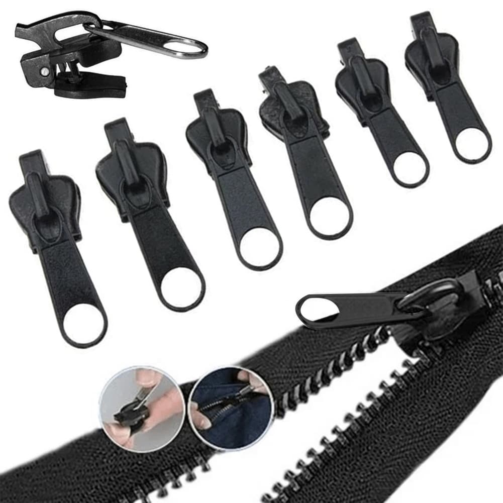 6Pcs Kit De Reparo De Zíper Universal Instant Fixação Instantânea Substituição De Zipper Deslizante Dentes De Resgate Novo Design Zippers