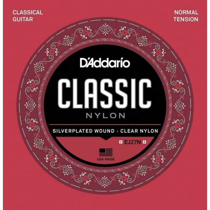 Encordoamento D'addario Classic Nylon Tensão Média cordas para violão nailon