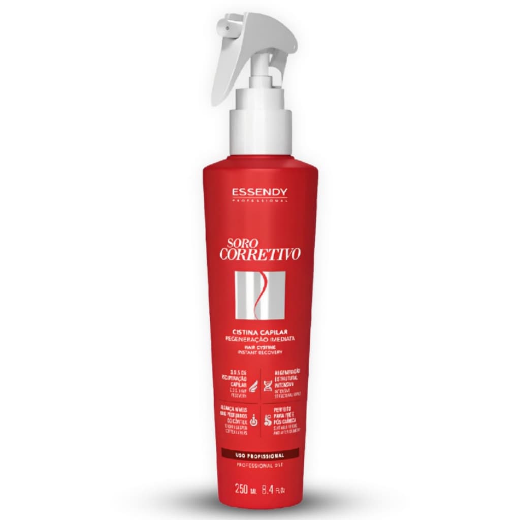 Soro Corretivo 250ml Essendy Cistina Capilar Liquida - Hair Cystine Regenerador de Fios Recuperador - Regeneração Imedia