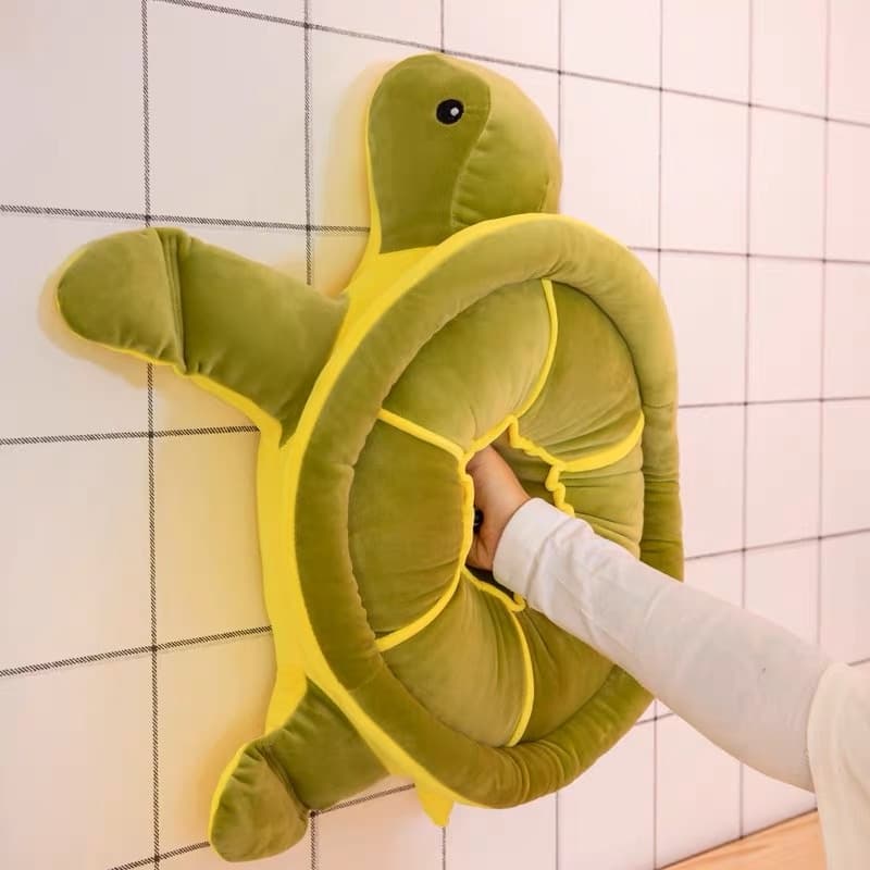 Tartaruga Pelúcia Almofada Fofa Anti Alérgica50CM /30CMFUTURO ONLINE