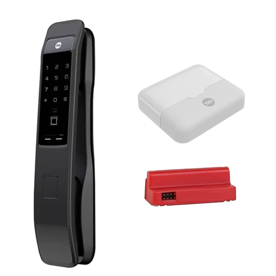 Combo Fechadura Digital Eletronica YMI 70A  + Hub + Zigbee - Yale