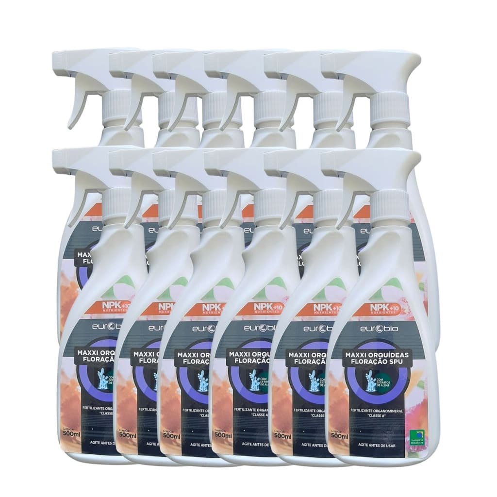 Fertilizante Foliar Maxxi orquídeas floração SPU 500ml caixa com 12