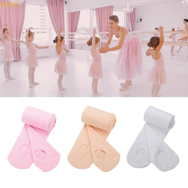 LOVE2 Meias-Calças Dança Balé Conversíveis Pernas Opacas Para Meninas