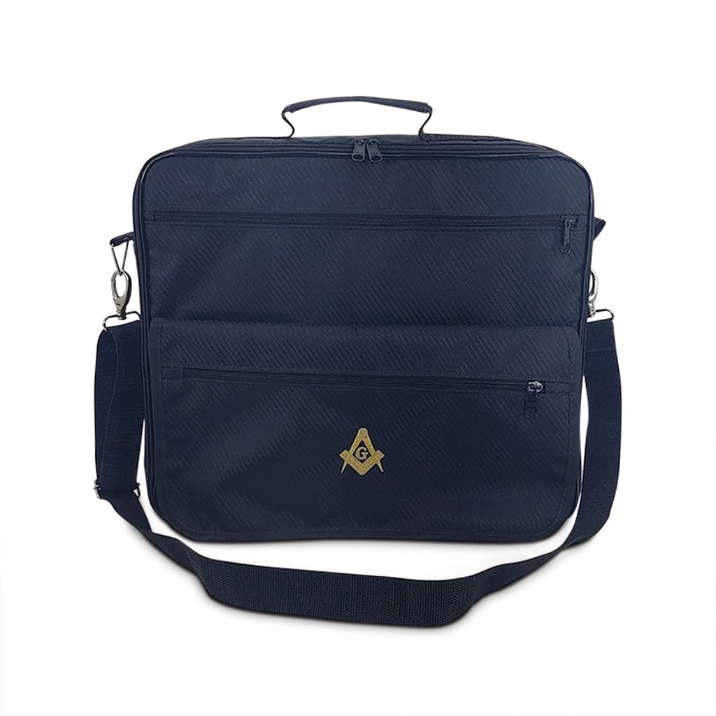 Bolsa pasta maleta paramentos maçonico maçonaria dourado
