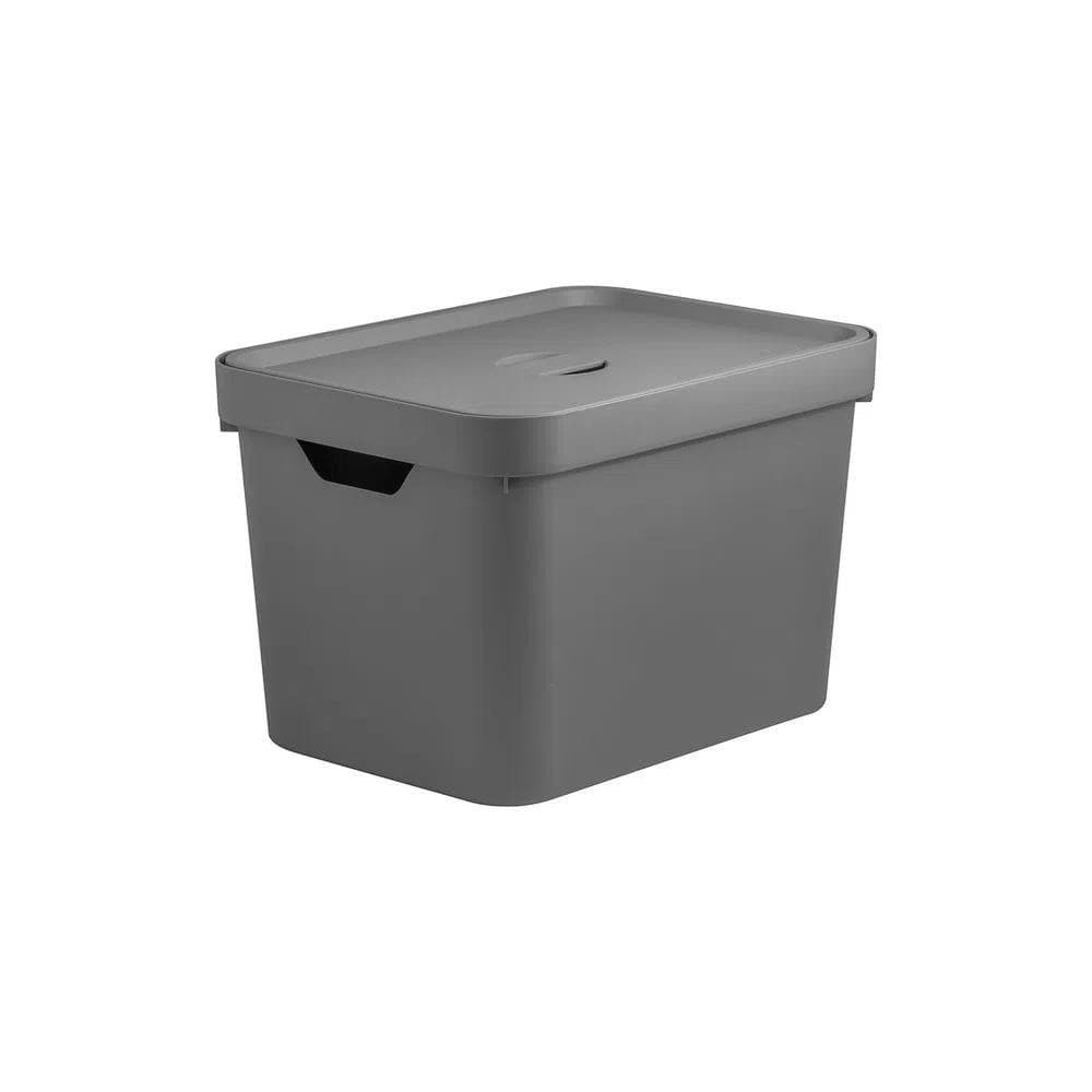 Caixa Organizadora cc450 Cube Chumbo Fechado C/ Tp 18l Martiplast Ou
