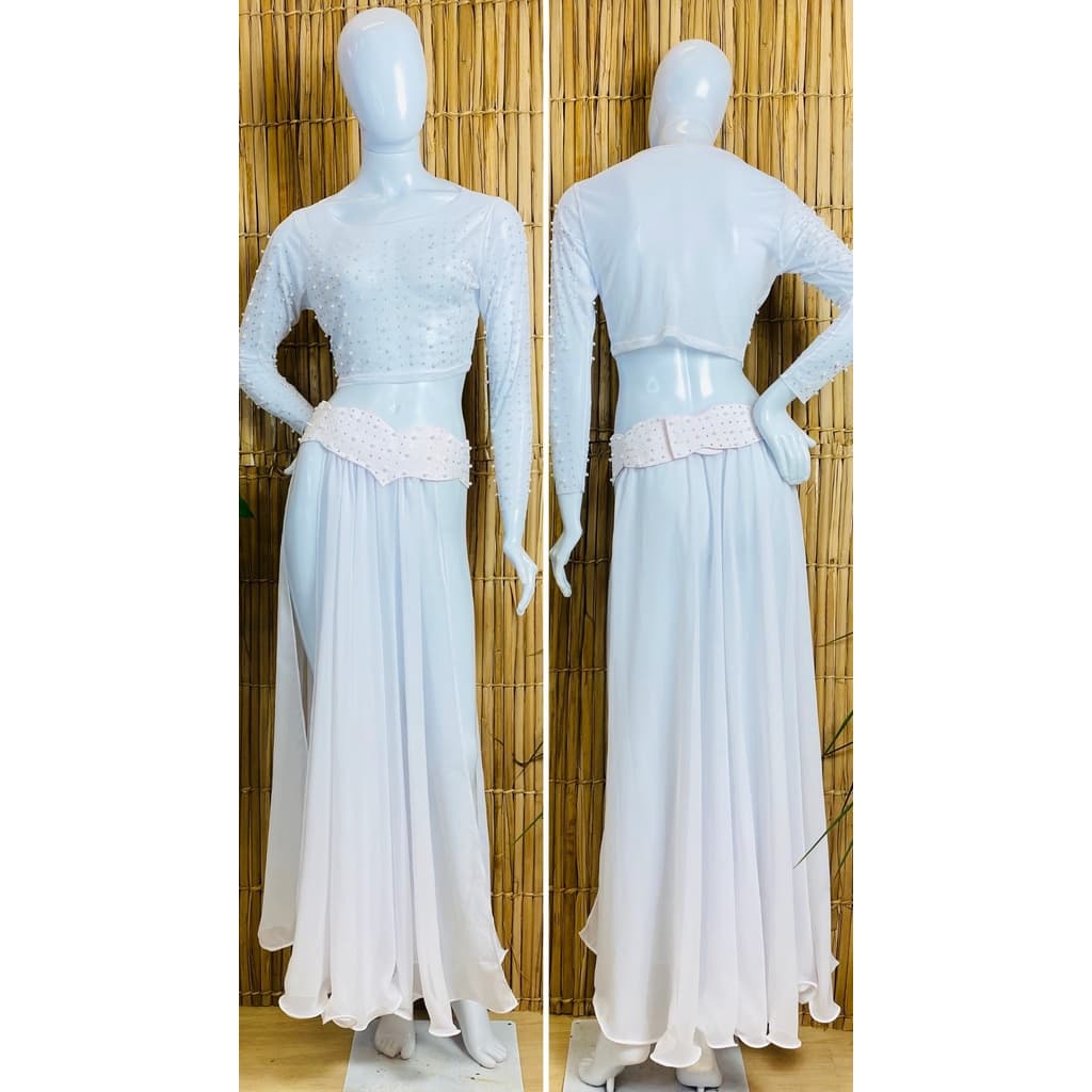 [Liquidação] Dança do Ventre Traje  Bordado Completo- Pronta Entrega - TPCL-546