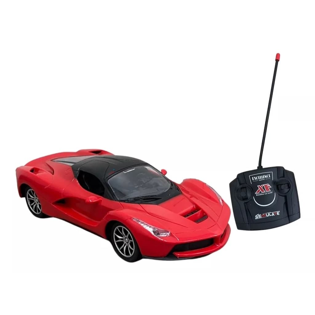 Carrinho Controle Remoto 1:16 Importway Com Luzes Vermelho