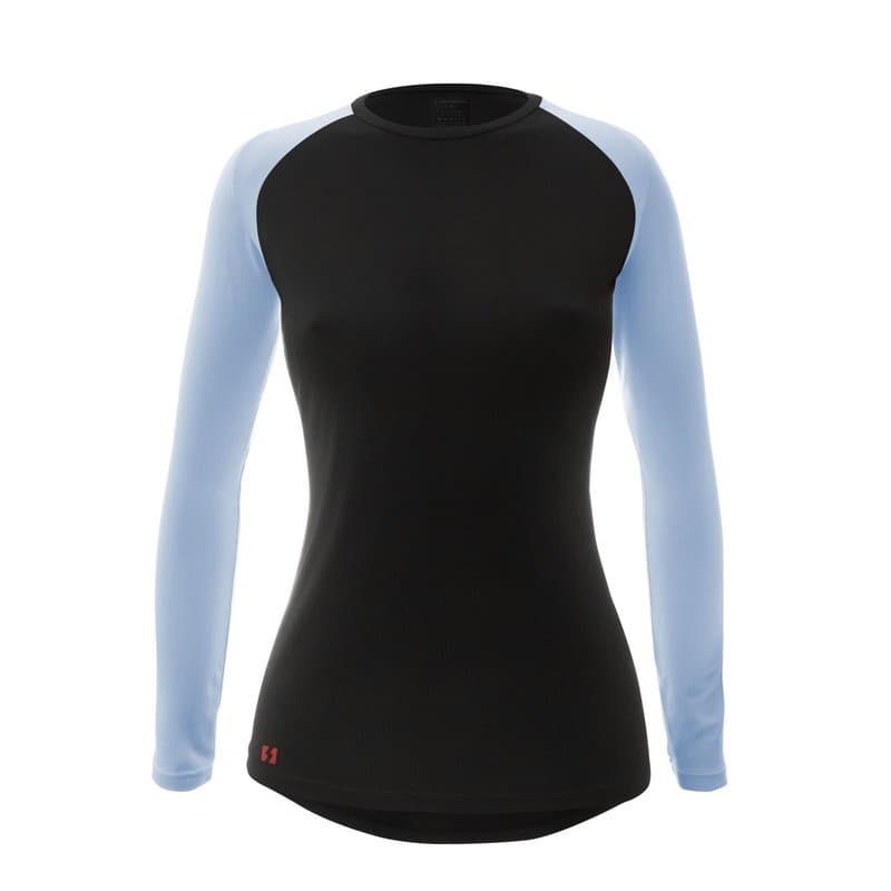 Camisa Térmica Feminina Dual Preta UV50+ Manga Longa