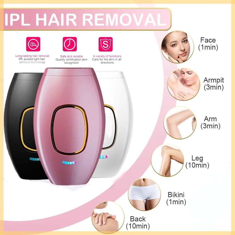 Depiladora A Laser Para Depilação IPL Permanente Sem Dor O Corpo Do Biquíni
