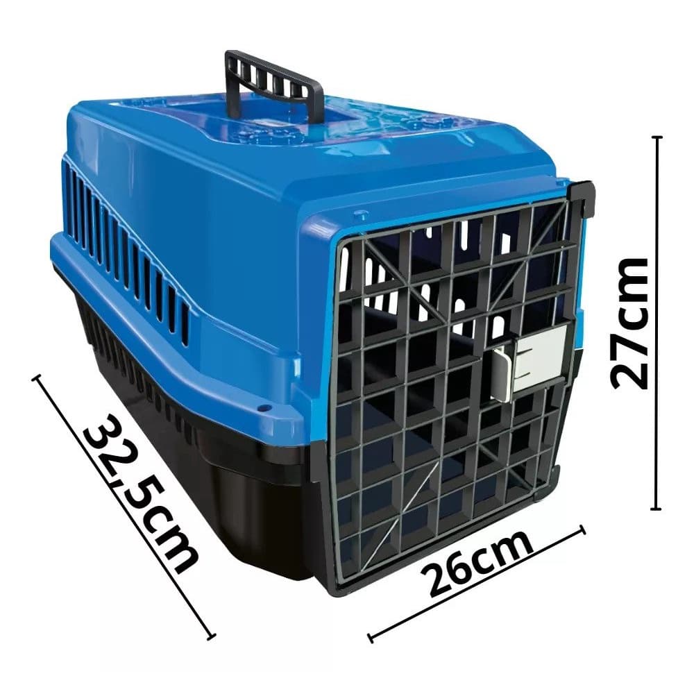 MecPet Caixa de Transporte para Gato e Cão Porte Pequeno Filhote N.0 Resistente Acolchoada - Conforto e Segurança para seu PET Produto Novo