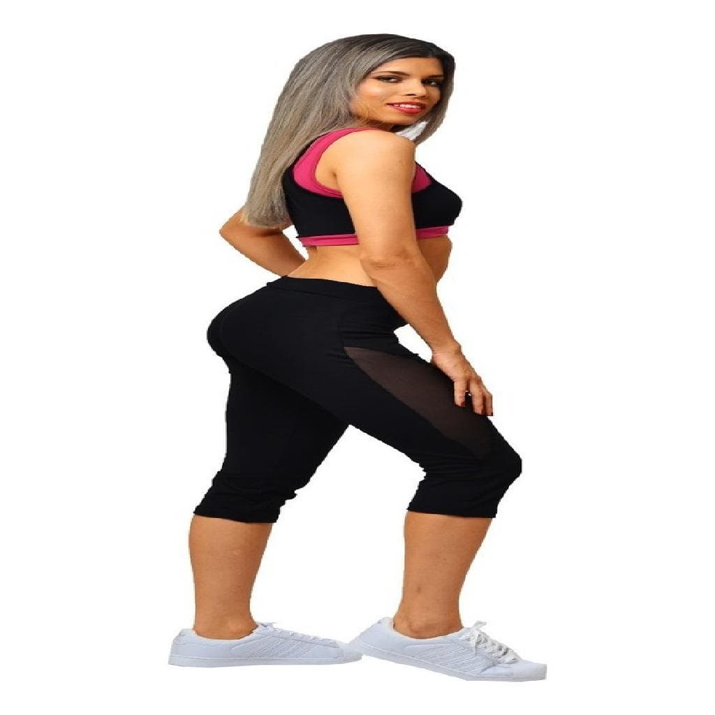 Top Fitness Feminino Nadador Preto com Alças Duplas