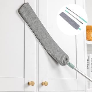 PRONTO ENTREGA!!!! Espanador de Pó Mop Limpa Poeira Flexível Retrátil Limpador Lugar Estreito de Aço Plástico e Poliéster