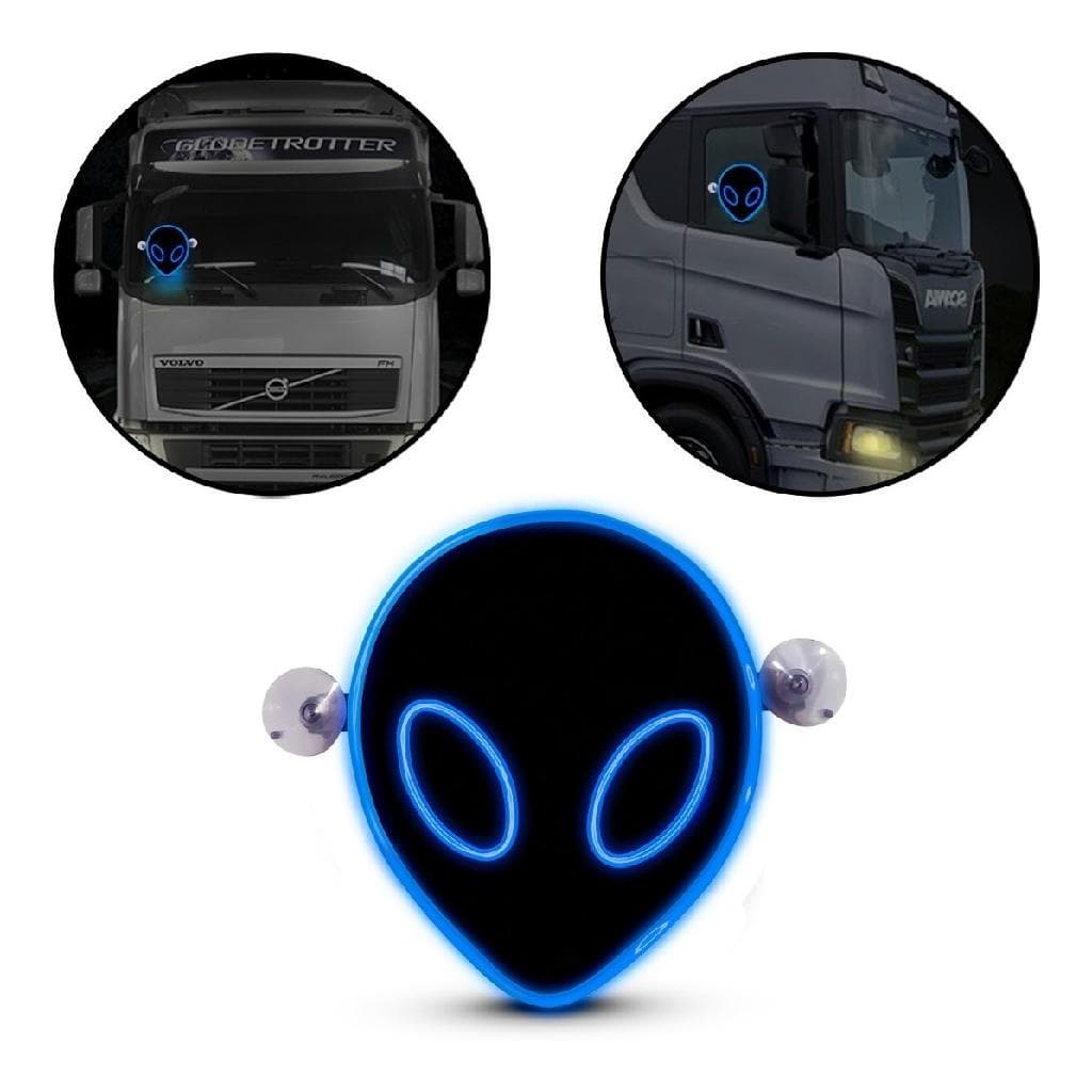 Canhão Et Neon Led Corujinha Coruja Caminhão 12v