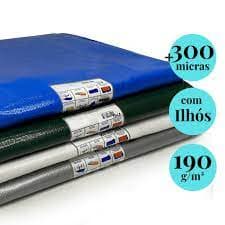 Lona 4x2 Polietileno Impermeavel Reforcada Com Ihois Azul 300 Micras 1374