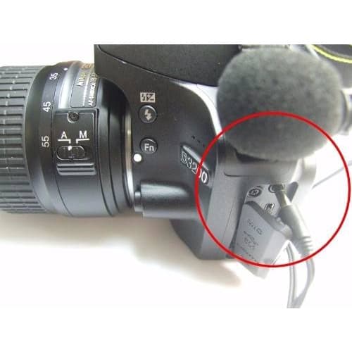 Microfone Lapela conexão P2 - 3,5mm Para câmeras DSLR