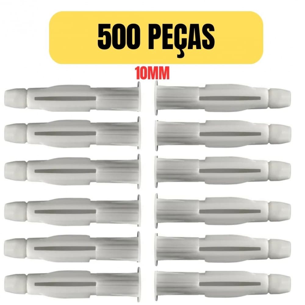 KIT 500 BUCHA PARA BLOCO 10MM COM ANEL MU S-10