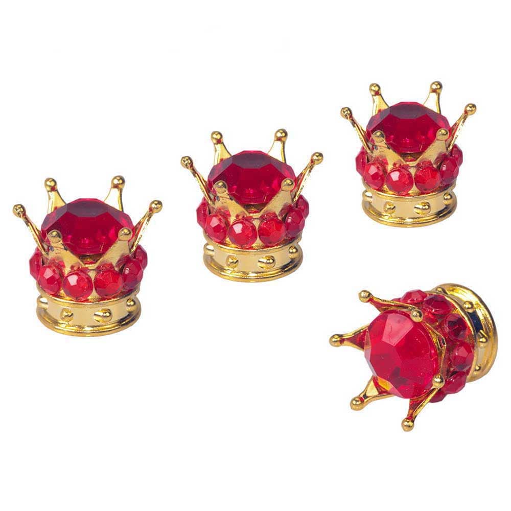4peças/lot coroa forma bling diamante pneu roda pneu haste válvula tampas carro caminhão motocicleta hermética tampa