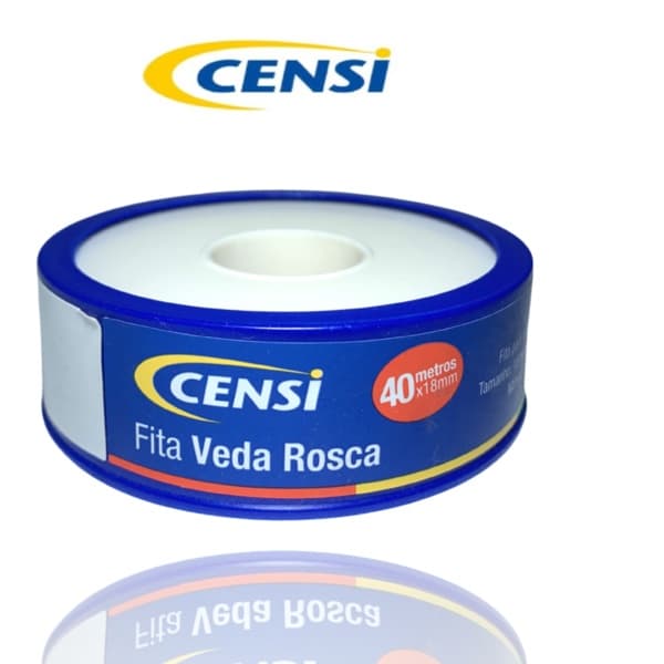 Fita Veda Rosca Censi Para Torneira, Chuveiro e Hidráulicas Em Geral 18mm 40mt