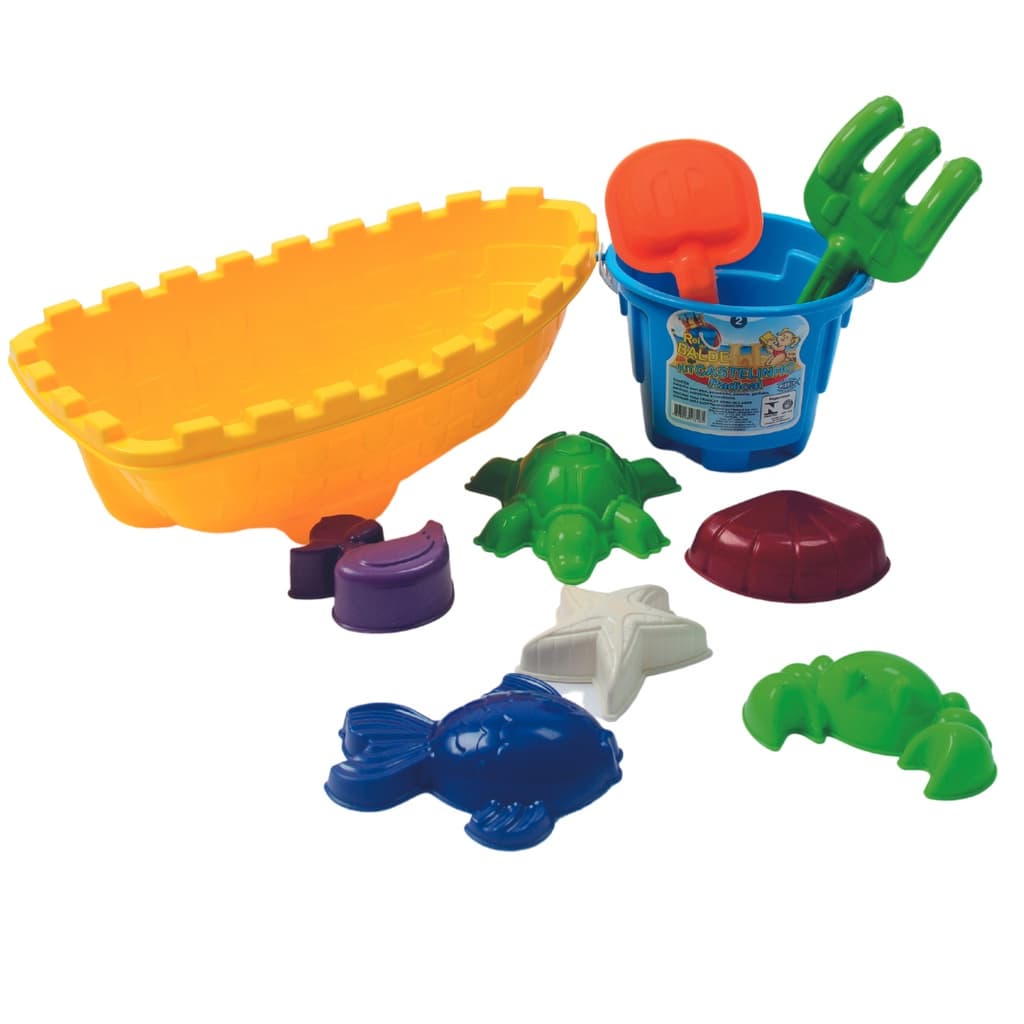 Barquinho De Praia 10 Peças Infantil Sortido Tamanho 36 Cm