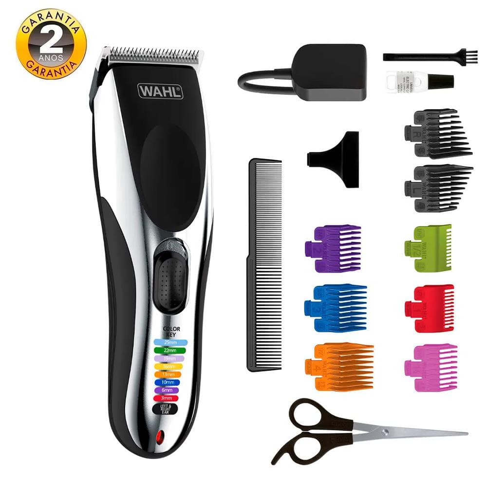 Máquina de Corte Sem Fio Wahl Family Cut Pro Bateria 60min Lâmina Inox Bivolt