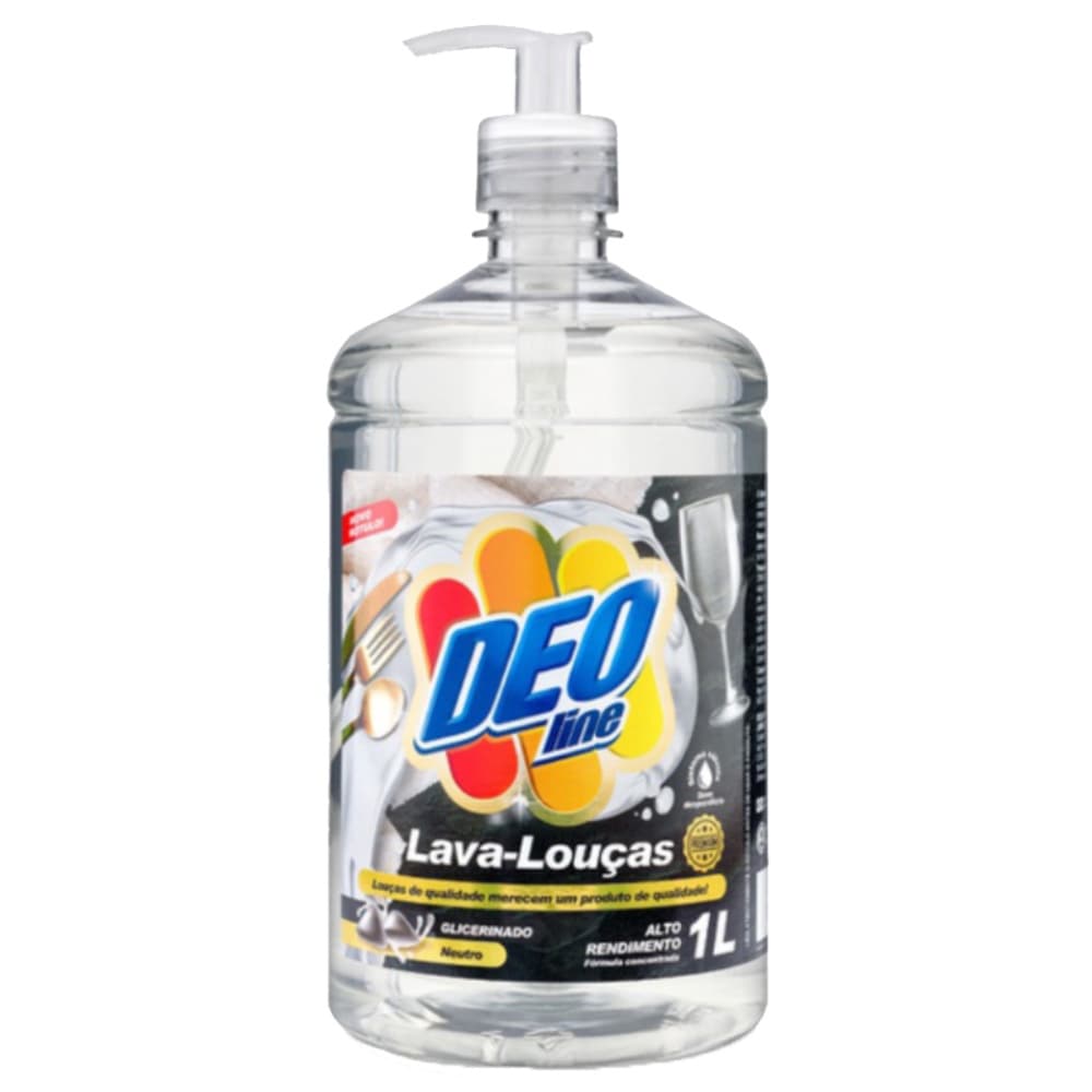 Detergente Lava Louça Líquido Premium 1L Neutro Deoline Premisse