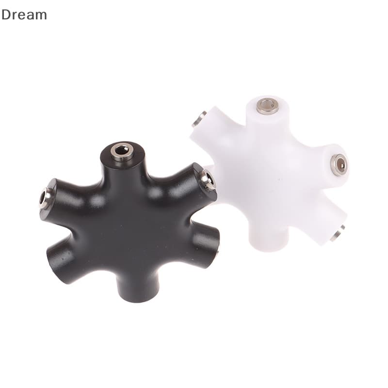 < Dream > 6 * 3.5mm Way Multi Port Hub Aux Tomada Para Fone De Ouvido Splitter Conversor De Cabo De Áudio À Venda