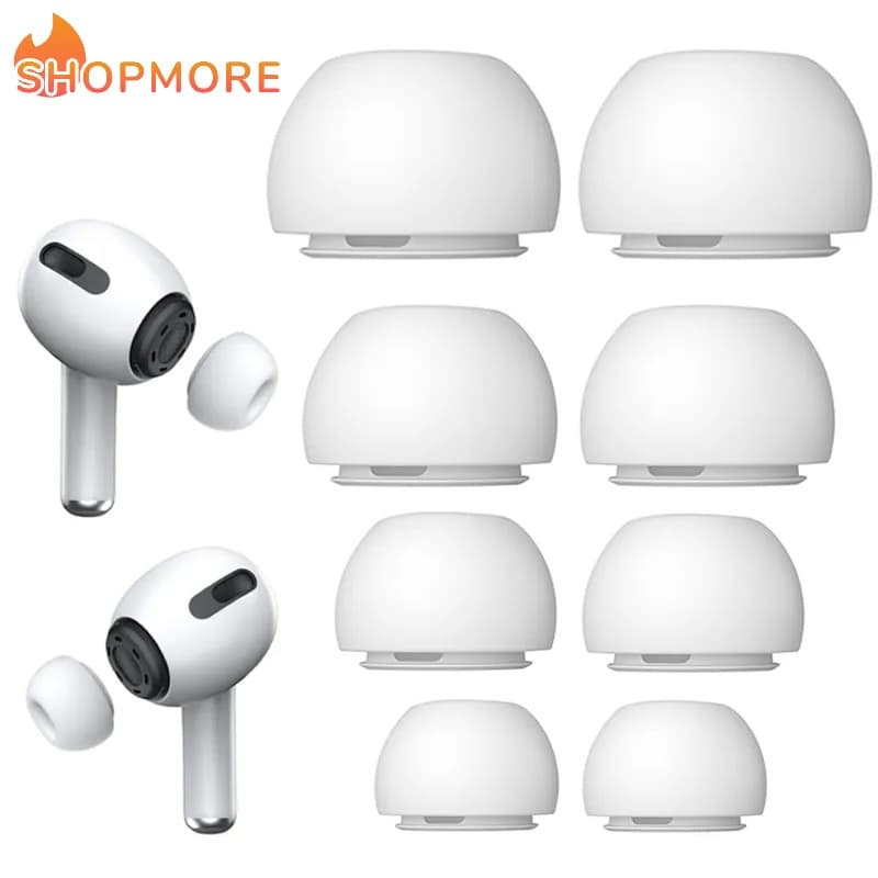 Silicone Branco Adequado Para Air-pods Pro Pontas De Borracha Os Earbuds De Reposição Soft Fit