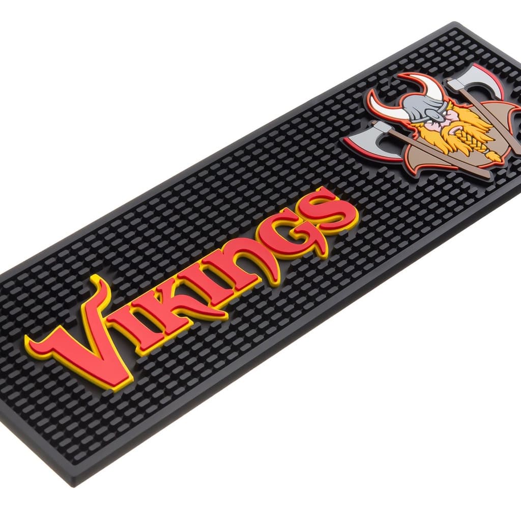 Bar Mat 50X15 Cm Vikings Emborrachado Porta Copos Descanso de Copos Decoração Eventos