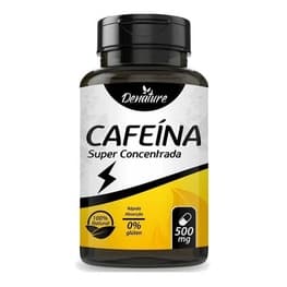 Cafeína Super Concentrada 500mg 60 Cápsulas Denature