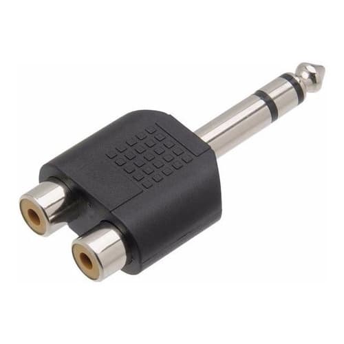 Adaptador P10 Macho Stereo X 2 Rca Fêmea
