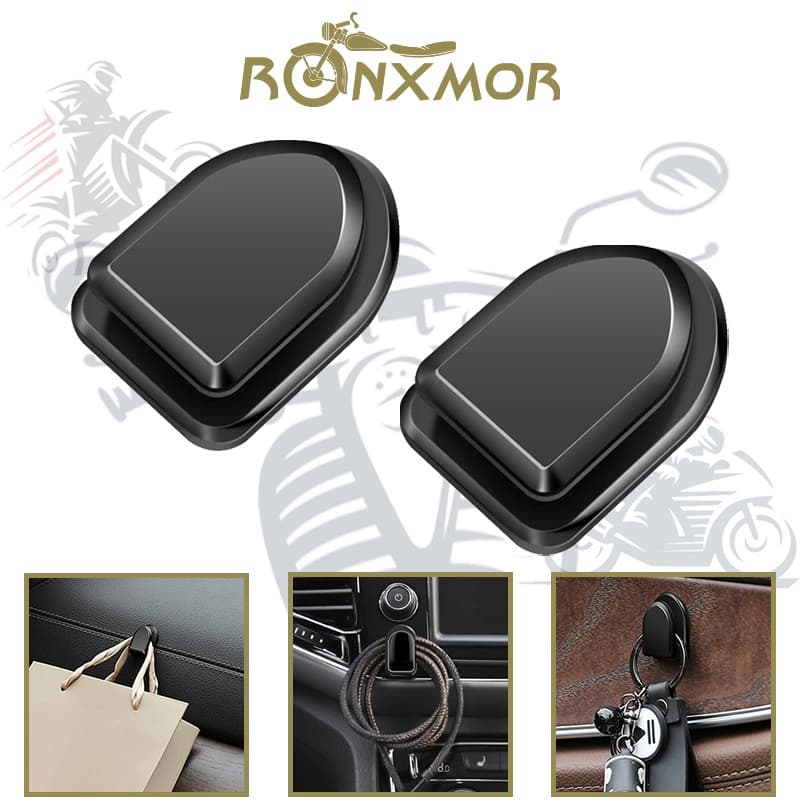 RONXMOR 1PC Ganchos De Carro Suporte De Armazenamento Interior Para Cabo USB Fone De Ouvido Chave Auto-Adesivo Painel Pa