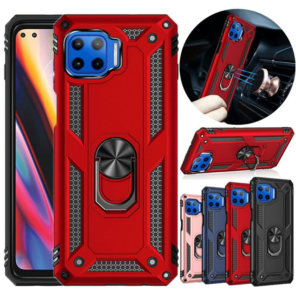 Para Motorola Moto G 5G Plus Armadura Resistente Capa Protetora De Nível Militar Com Suporte De Anel